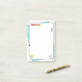 Moderne minimalistische elegante noten post-it® notes (Op bureau)