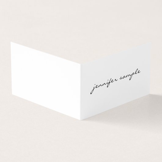 Moderne, minimalistische elegante professional gev visitekaartje (Buitenkant)