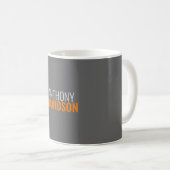 Moderne Minimalistische Elegante Professionele Een Koffiemok (Voorkant rechts)