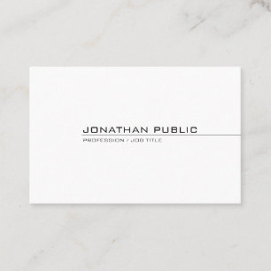 Moderne Minimalistische Elegante Professionele Een Visitekaartje