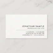 Moderne minimalistische elegante professionele uni visitekaartje (Voorkant)