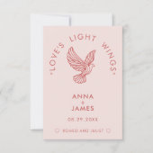 Moderne minimalistische elegante Romeo en Julia br Bedankkaart (Voorkant)