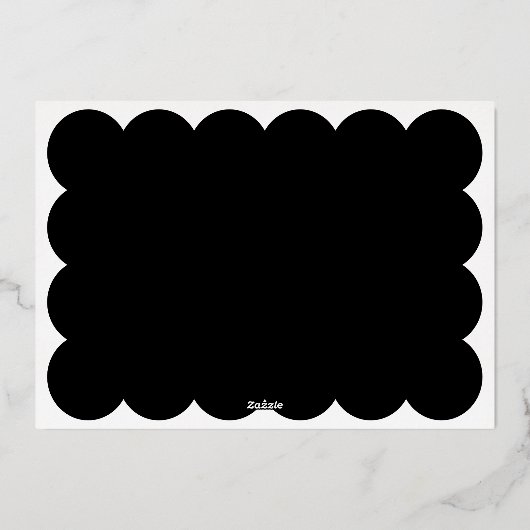 Moderne minimalistische elegante saliegroene retro folie feestdagenkaart (Achterkant)