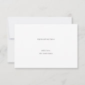 Moderne minimalistische elegante script bedankt (Achterkant)