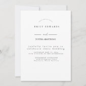 Moderne Minimalistische Elegante Script Namen Brui Kaart (Voorkant)