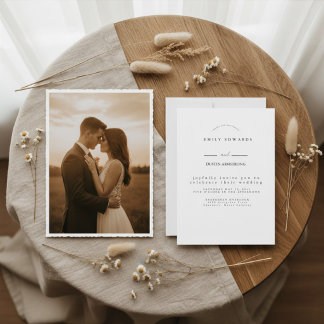 Moderne Minimalistische Elegante Script Namen Brui Kaart