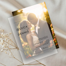 Moderne Minimalistische Elegante Script Trouwdag