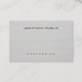 Moderne minimalistische elegante Sjabloon professi Visitekaartje (Voorkant)