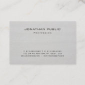 Moderne minimalistische elegante Sjabloon professi Visitekaartje (Achterkant)