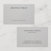 Moderne minimalistische elegante Sjabloon professi Visitekaartje (Voorkant / Achterkant)