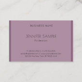 Moderne minimalistische elegante Sjabloon trendy l Visitekaartje (Achterkant)