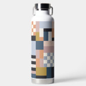 Moderne minimalistische elegante textielkunst kleu waterfles (Voorkant)