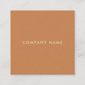 Moderne minimalistische elegante trendy kleuren Sj Vierkante Visitekaartje (Voorkant)