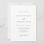 Moderne Minimalistische Elegante Trouwuitnodiginge Save The Date (Voorkant)