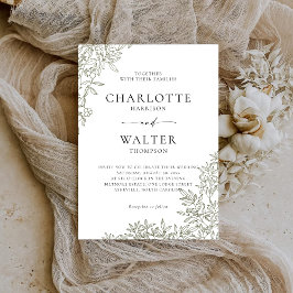 Moderne Minimalistische Elegante Trouwuitnodiginge Save The Date