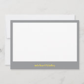 Moderne minimalistische elegante typografie, aange notitiekaartje (Voorkant)