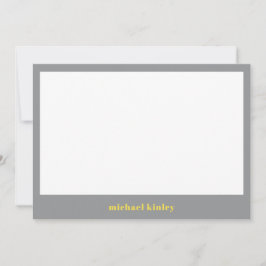 Moderne minimalistische elegante typografie, aange notitiekaartje