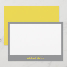 Moderne minimalistische elegante typografie, aange notitiekaartje