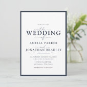Moderne minimalistische elegante typografie bruilo kaart (Staand voorkant)