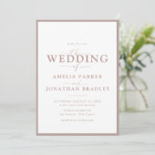 Moderne minimalistische elegante typografie bruilo kaart (Staand voorkant)