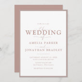 Moderne minimalistische elegante typografie bruilo kaart (Voorkant / Achterkant)