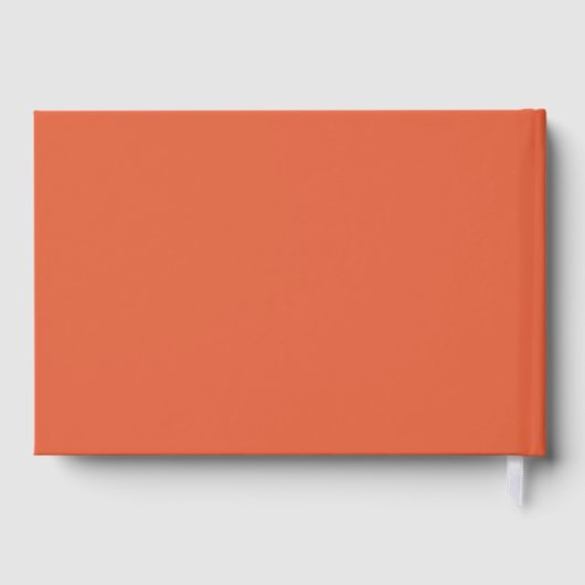 Moderne minimalistische elegante Verona Sunset bru Gastenboek (Achterkant)