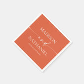 Moderne minimalistische elegante Verona Sunset bru Servet (Hoek)