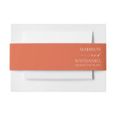 Moderne minimalistische elegante Verona Sunset bru Uitnodigingen Wikkel (Voorkant Voorbeeld)