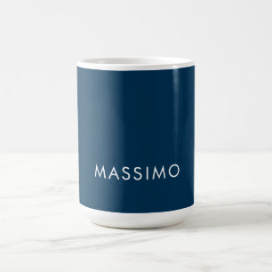 Moderne Minimalistische Elegante Vlakke Pruisisch Koffiemok