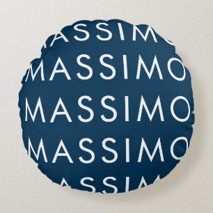 Moderne Minimalistische Elegante Vlakke Pruisisch  Rond Kussen