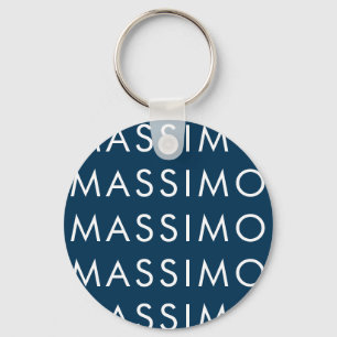Moderne Minimalistische Elegante Vlakke Pruisische Sleutelhanger