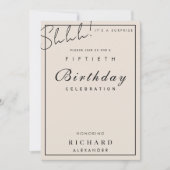 Moderne minimalistische elke mijlpaal verrassing v kaart (Voorkant)