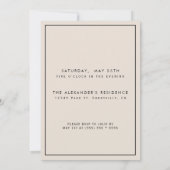 Moderne minimalistische elke mijlpaal verrassing v kaart (Achterkant)