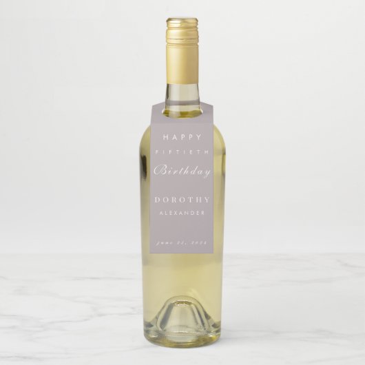 Moderne minimalistische elke mijlpaal Volwassen Ve Flessenhanger (Op fles)