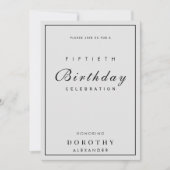 Moderne minimalistische elke mijlpaal Volwassen Ve Kaart (Voorkant)