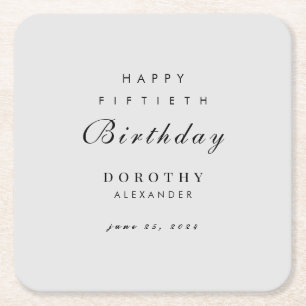 Moderne minimalistische elke mijlpaal Volwassen Ve Kartonnen Onderzetters