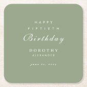 Moderne minimalistische elke mijlpaal Volwassen Ve Kartonnen Onderzetters (Voorkant)