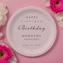 Moderne minimalistische elke mijlpaal Volwassen Ve Papieren Bordje