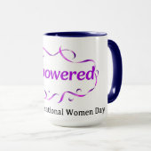 Moderne Minimalistische Empowered IWD 2026 Op Maat Mok (Voorkant rechts)