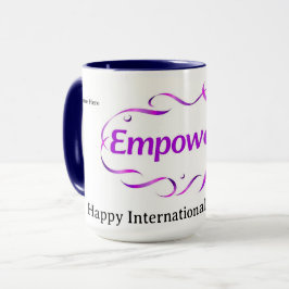 Moderne Minimalistische Empowered IWD 2026 Op Maat Mok