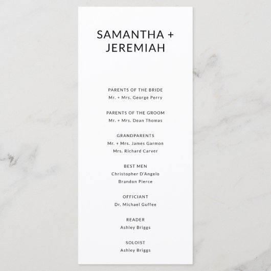 Moderne minimalistische en eenvoudige platte Kaart (Achterkant)