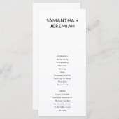 Moderne minimalistische en eenvoudige platte Kaart (Voorkant / Achterkant)