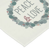 Moderne minimalistische eucalyptuskrans lange tafelloper (Hoek)