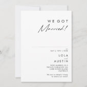 Moderne minimalistische evolutieaankondiging kaart (Voorkant)