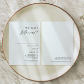 Moderne minimalistische evolutieaankondiging kaart