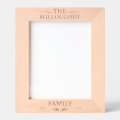 Moderne minimalistische familie. foto gegraveerde lijstjes (Voorkant)