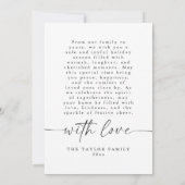 Moderne minimalistische familie foto kerst Kaart (Achterkant)