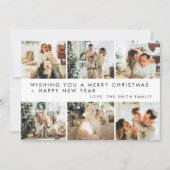 Moderne minimalistische familie foto kerst Kaarten (Voorkant)