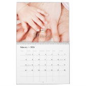 Moderne minimalistische familiefoto 2022 kalender (Feb 2026)