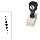 Moderne minimalistische fase van de maan rubberen  rubberstempel (Gestempeld)